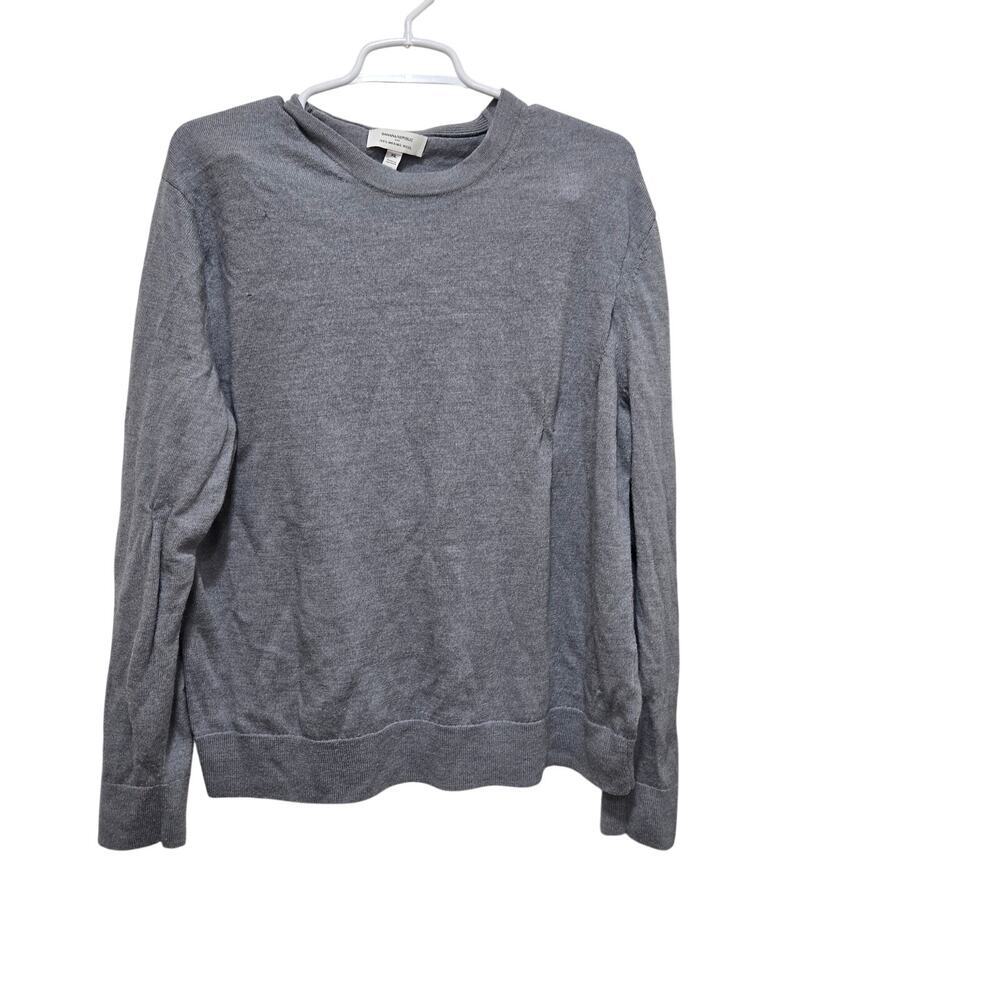 Banana Republic 100% Merino Wool Crewneck Sweater Gray XL